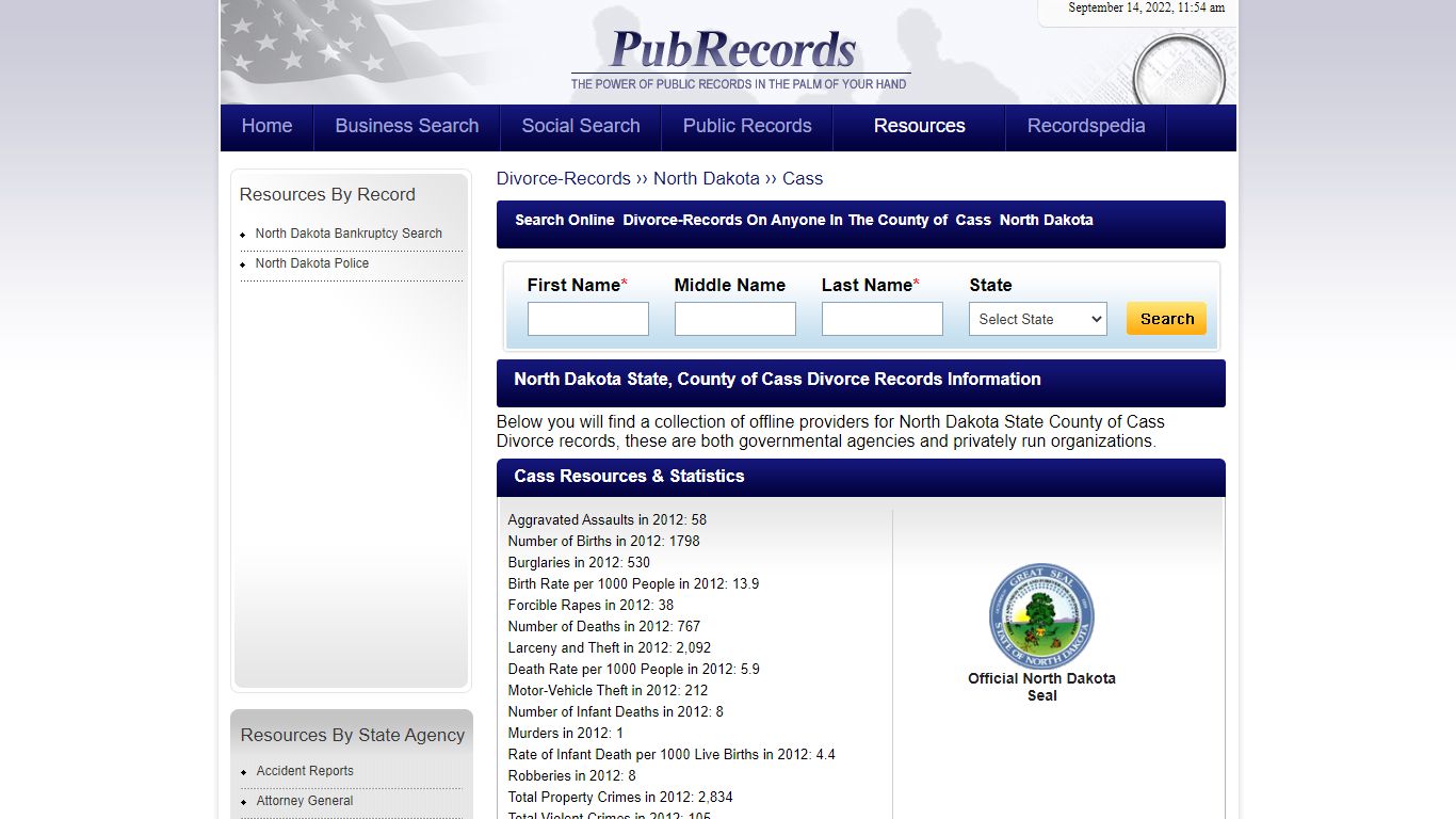 Cass County, North Dakota Divorce Records - Pubrecords.com